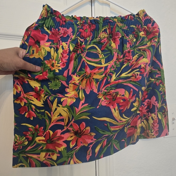 J. Crew women floral linen skirt - Picture 7 of 8
